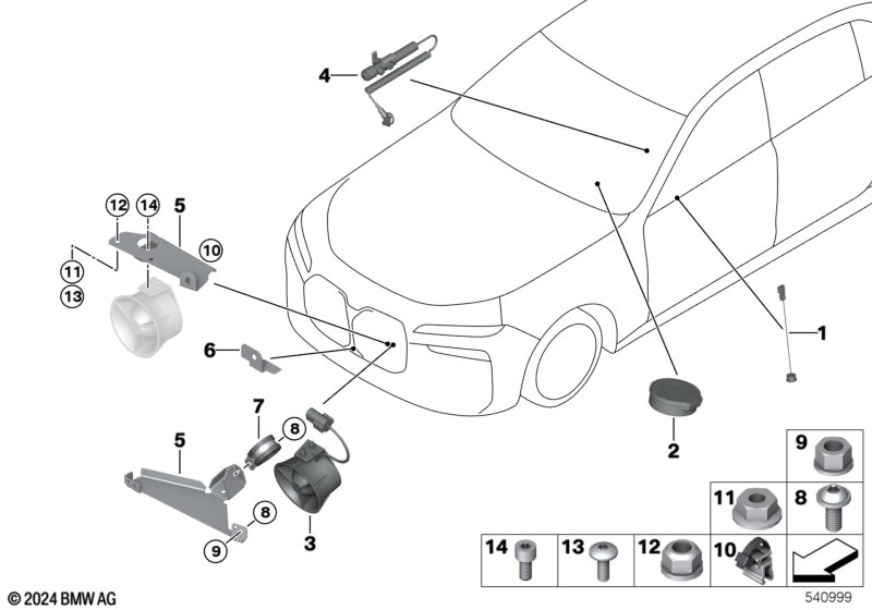 Instalacja rozmowy naprzemiennej  (65_3869) dla BMW 7' G70 i7 M70 xDrive Lim ECE