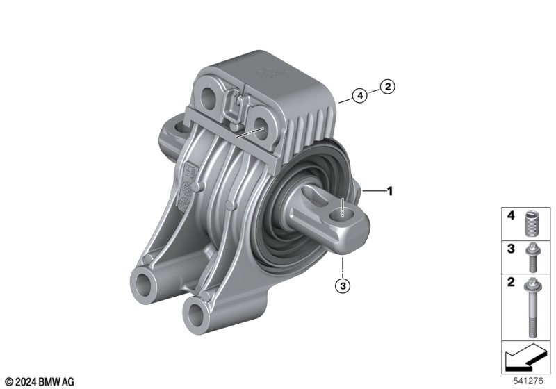 Zawieszenie silnika  (22_0543) dla BMW i4 G26 Gran Coupé LCI i4 eDrive40 Gra ECE