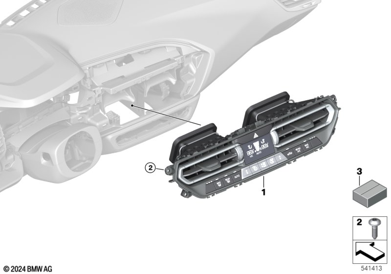 Panel obsługi klimatyzacji  (64_2401) dla BMW Z4 G29 Z4 M40i Roa ECE