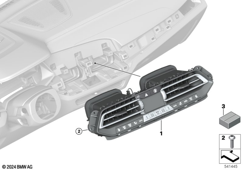Panel obsługi automatycznej klimatyzacji  (64_2426) dla BMW X6 G06 X6 30iX SAC ECE