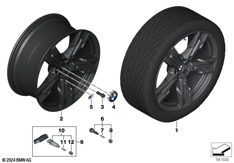 BMW obr.st.l. ze szp. gw. 1037M - 21''  (36_3071) dla BMW X3 G45 X3 20d xDrive SAV ECE