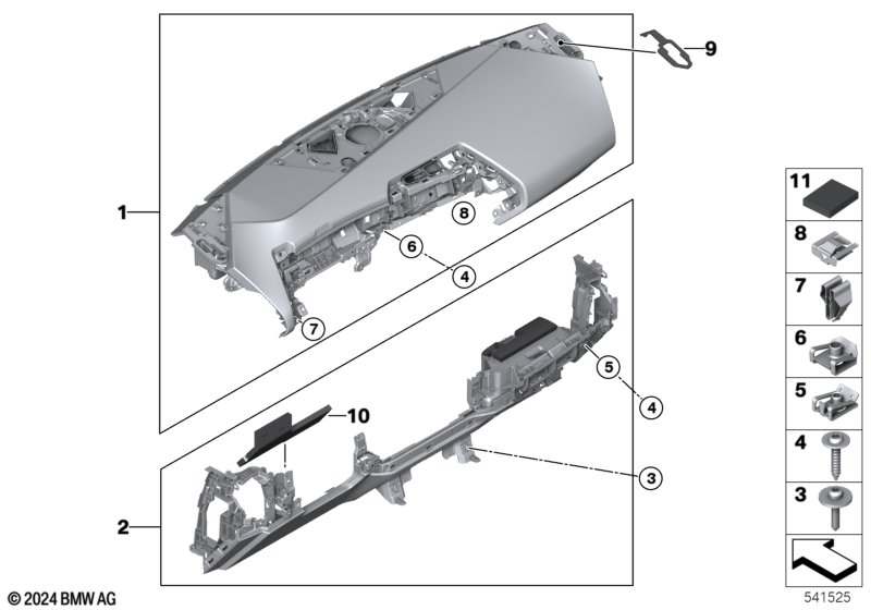 Tapicerka deski rozdzielczej  (51_D010) dla BMW X3 G45 X3 20d xDrive SAV ECE