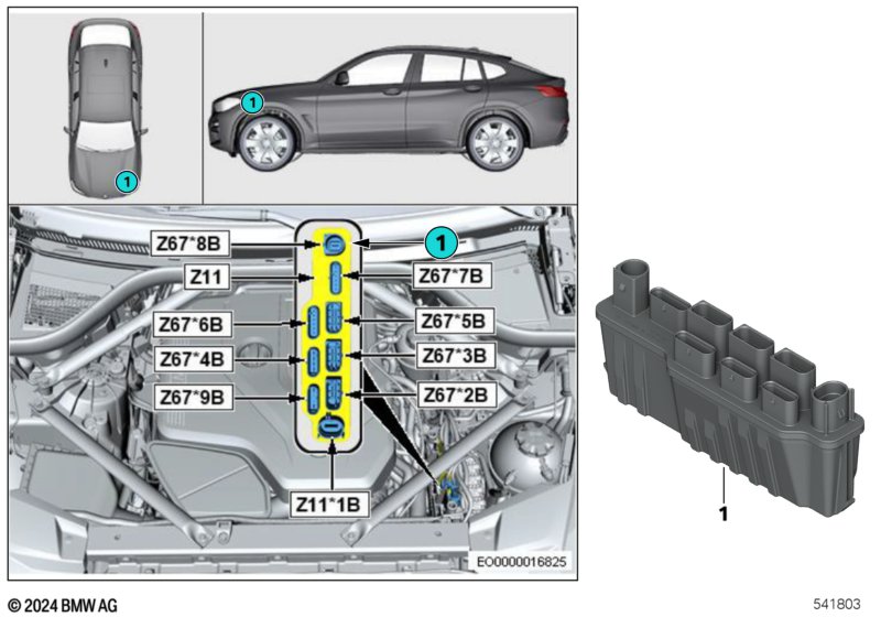 Zintegrowany moduł zasilania Z67  (61_9001) dla BMW X5L G18 LCI X5 40LiX SAV ECE