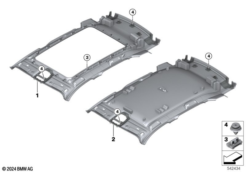 podsufitka  (51_D143) dla BMW X3 G45 X3 20d xDrive SAV ECE