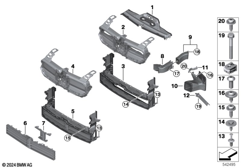 Prowadnice powietrza  (51_D188) dla BMW 1' F70 118d 5-d ECE