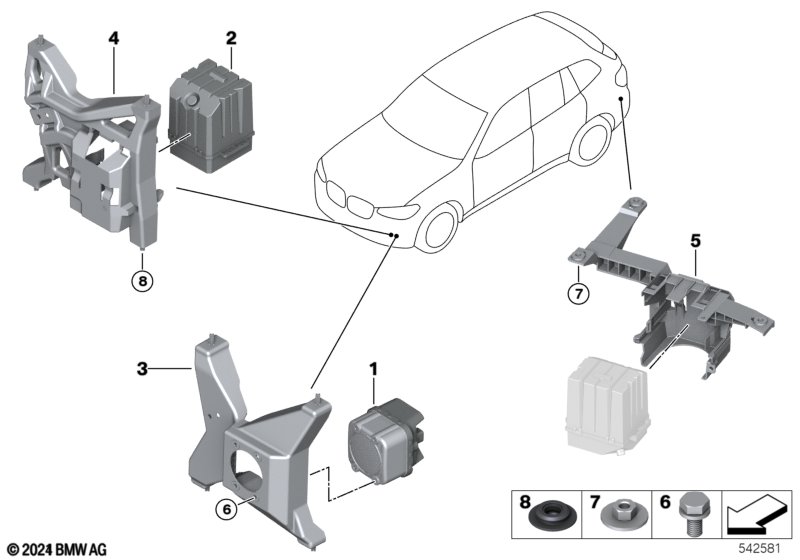 Vehicle Sound Generator  (65_4100) dla BMW X3 G01 X3 30eX SAV ECE