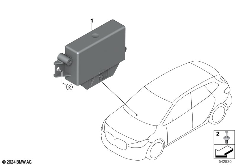 Sterownik czujnika ultradźwiękowego  (66_0689) dla BMW X1 U11 iX1 xDrive30 SAV ECE