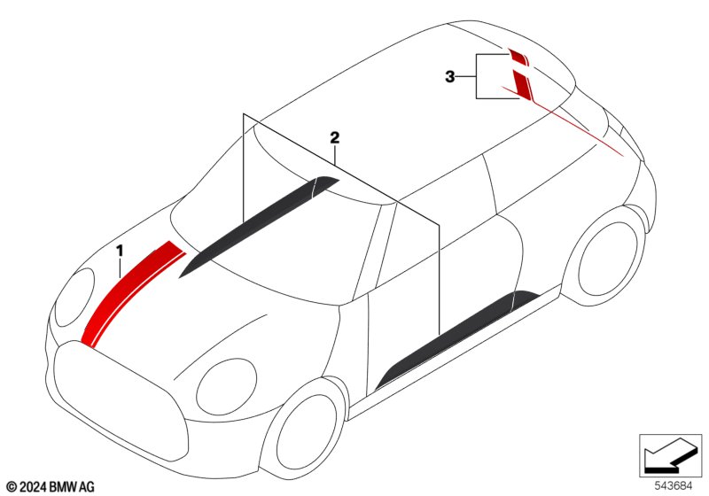 John Cooper Works  (03_6426) dla MINI F66 Cooper C 3-drzwiowy ECE