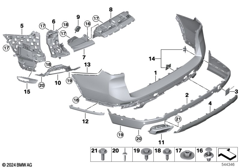 Obudowa tylna  (51_B433) dla BMW X7 G07 LCI X7 40dX SAV ECE