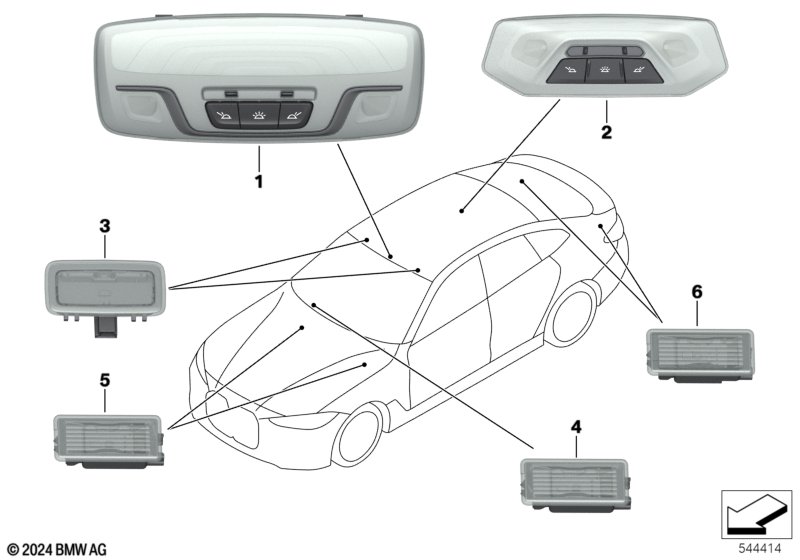 Różne światła  (63_2837) dla BMW 4' G26 Gran Coupé LCI 420dX Gra ECE