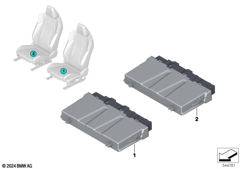 Sterownik modułu foteli  (61_9183) dla BMW X3 G45 X3 20d xDrive SAV ECE