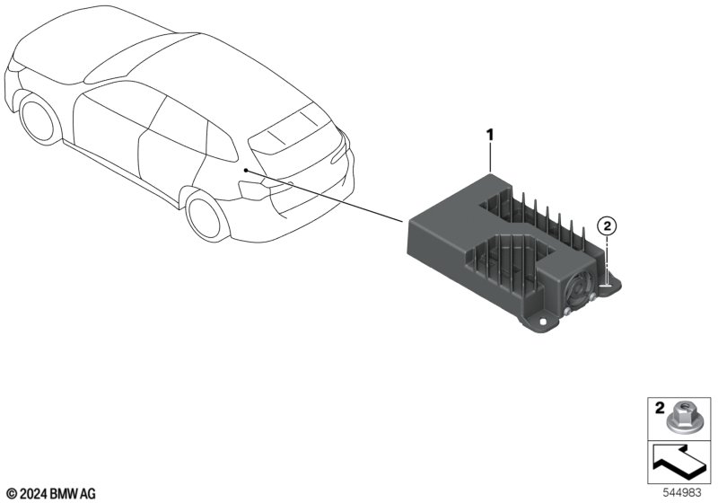 Moduł odbiornika audio 2  (65_4154) dla BMW X3 G45 X3 20d xDrive SAV ECE