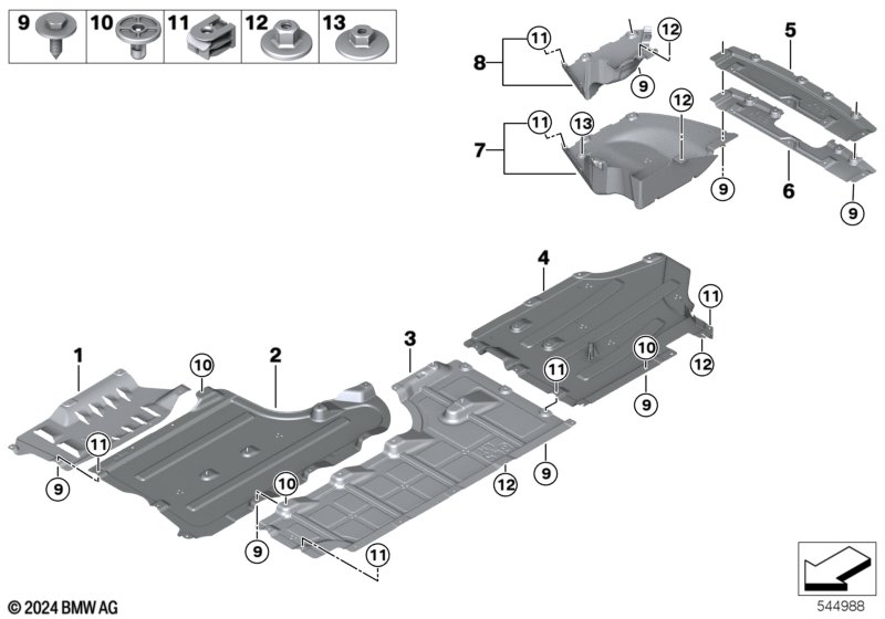 Osłona podwozia  (51_D409) dla BMW X3 G45 X3 20d xDrive SAV ECE