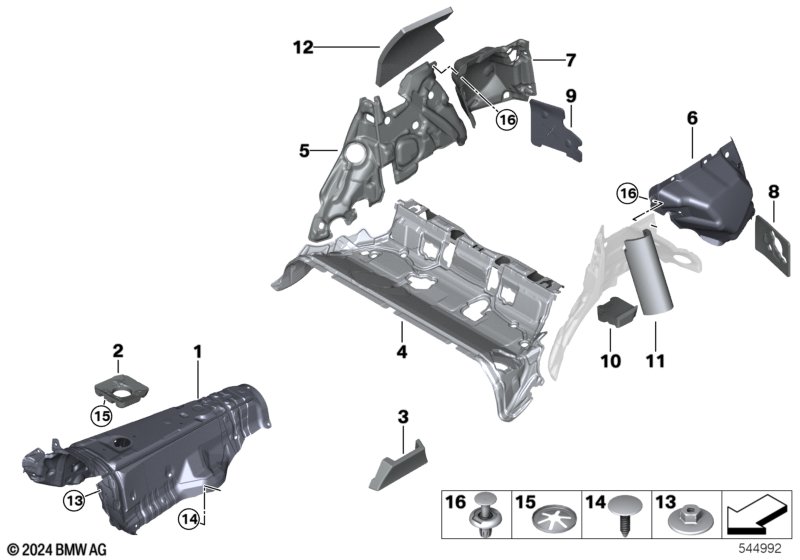 Izolacja dźwiękowa tylna  (51_D413) dla BMW X3 G45 X3 20d xDrive SAV ECE