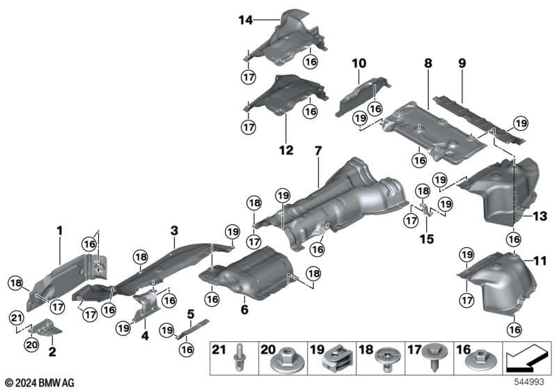 Izolacja termiczna  (51_D414) dla BMW X3 G45 X3 20d xDrive SAV ECE