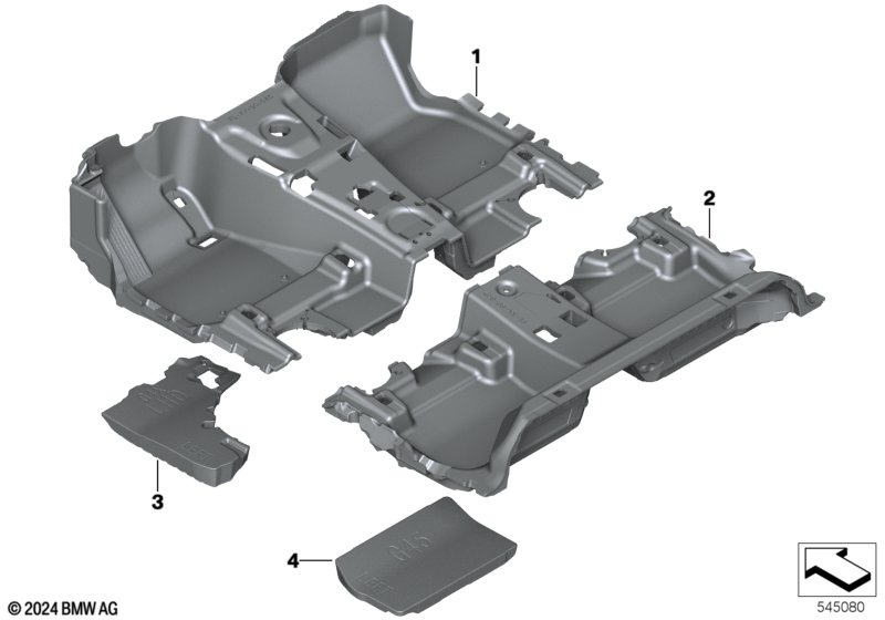 Pokrycie podłogowe  (51_D428) dla BMW X3 G45 X3 20d xDrive SAV ECE