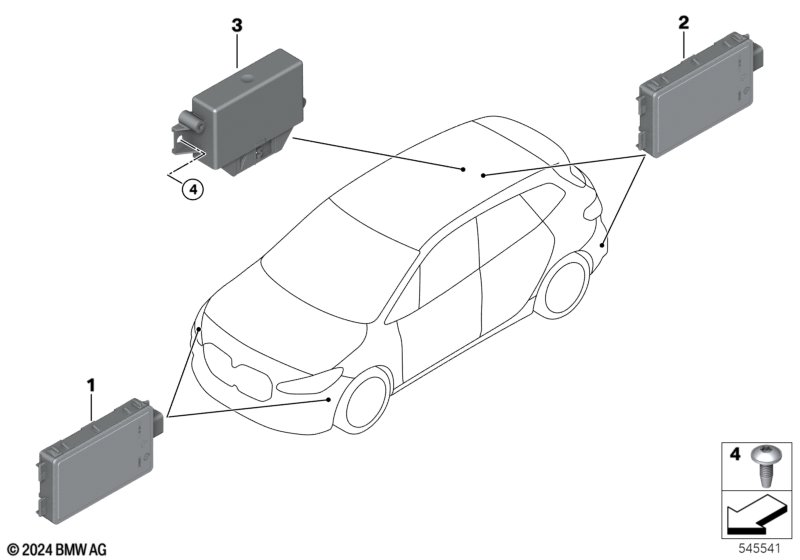 Czujnik radar./sterownik blisk.zasięgu  (66_0813) dla BMW 2' U06 Active Tourer 223i Act ECE