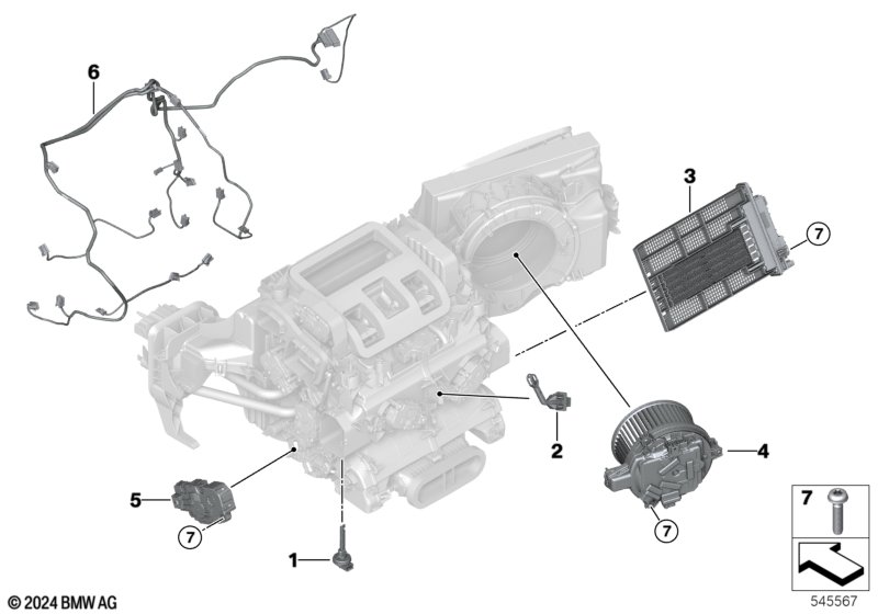 Elem. elektr. ogrzew./klimatyzacji  (64_3174) dla BMW X3 G45 X3 20d xDrive SAV ECE