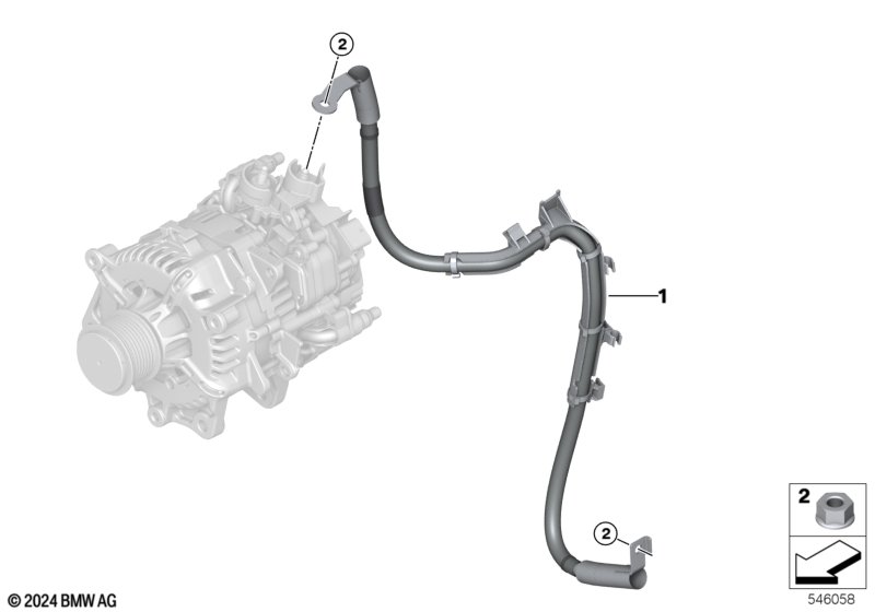 Przewód akumulatora  (12_3349) dla BMW X3 G45 X3 20d xDrive SAV ECE