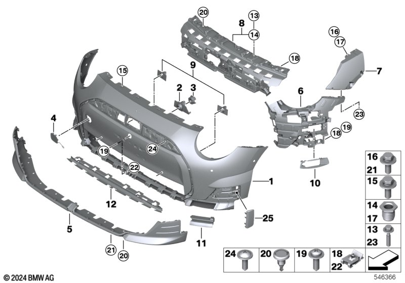 Obudowa Aerokit, przednia  (51_C404) dla MINI Cooper J01 Cooper E 3-drzwiowy ECE