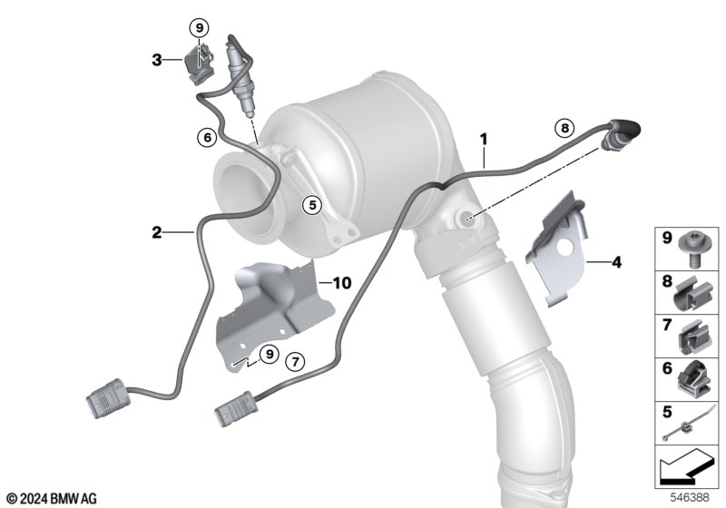 Sonda lambda/Elementy dod.  (18_2024) dla BMW X5 M F95 LCI X5 M Comp. SAV ECE