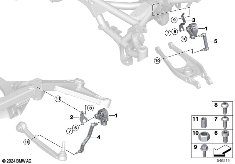 Czujnik regulacji zasięgu świateł  (33_2840) dla BMW 4' G82 M4 Coupé LCI M4 CS Cou ECE