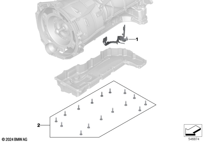 Moduł czujnika GA8HP80XMH  (24_2239) dla BMW X5 M F95 LCI X5 M Comp. SAV ECE