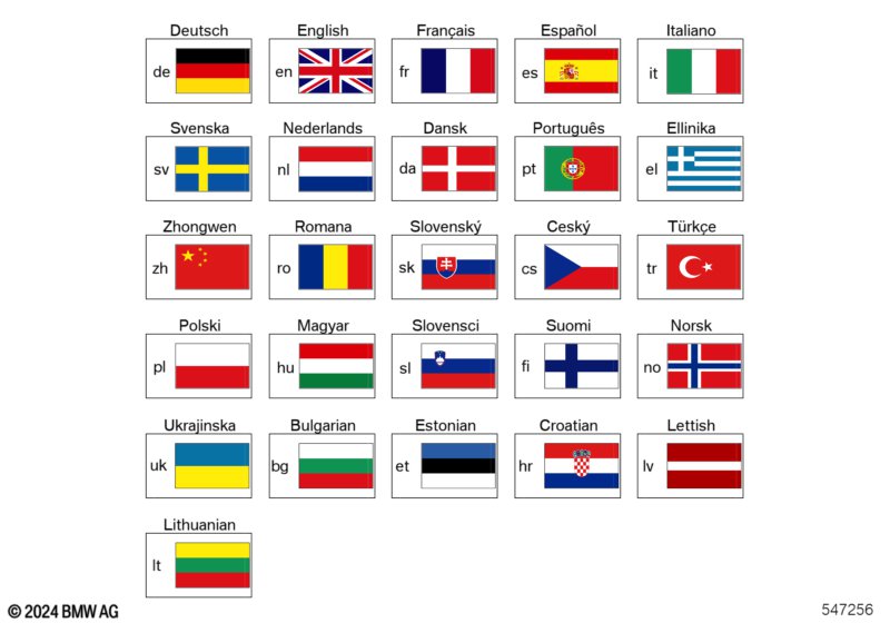 Teksty licencji BMW EU  (01_1828) dla BMW 4' G26 Gran Coupé LCI M440iX Gra ECE